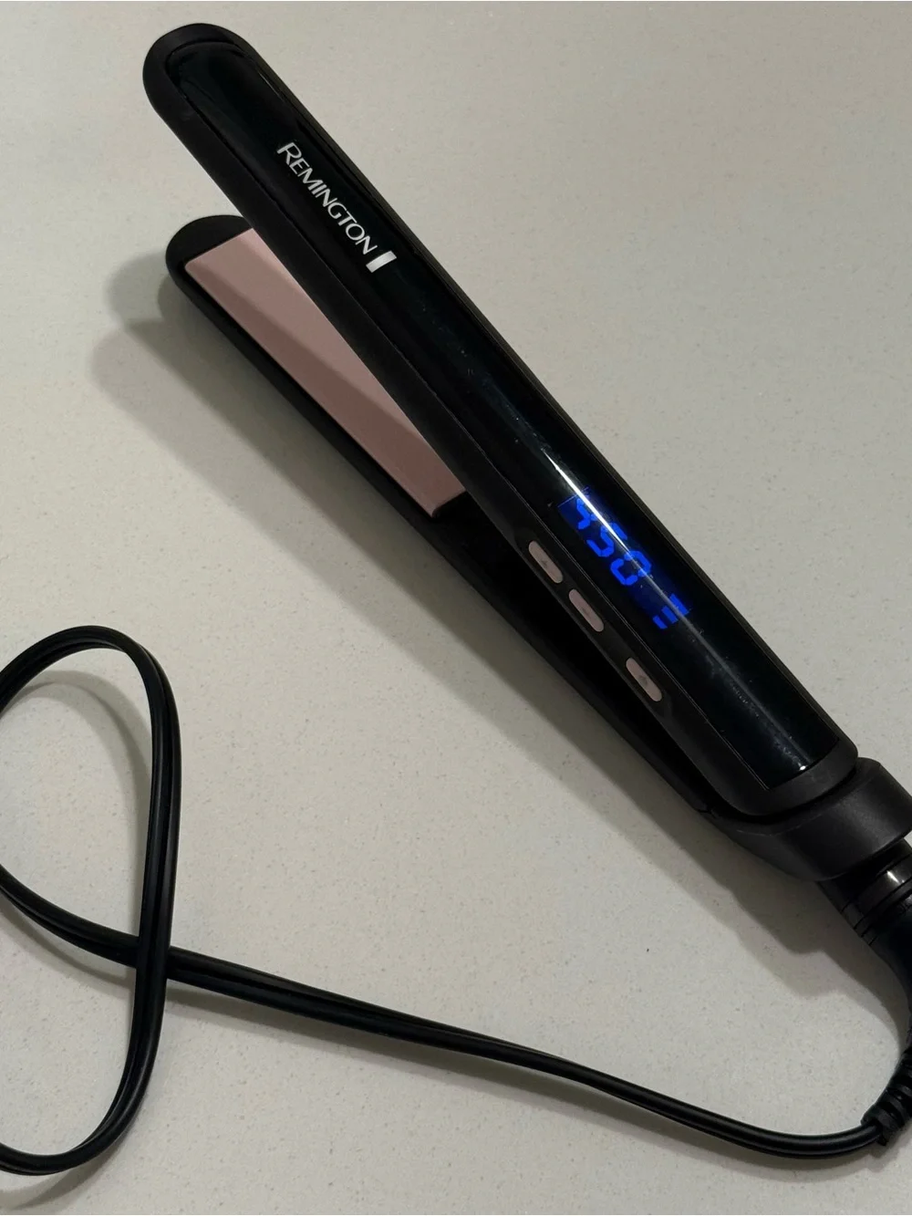 Remington S5500 1” Ceramic Flat Iron Hair Straightener Black Pink